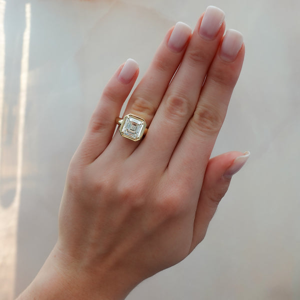 Club Ring Solitario Con Corte Asscher GoodStone