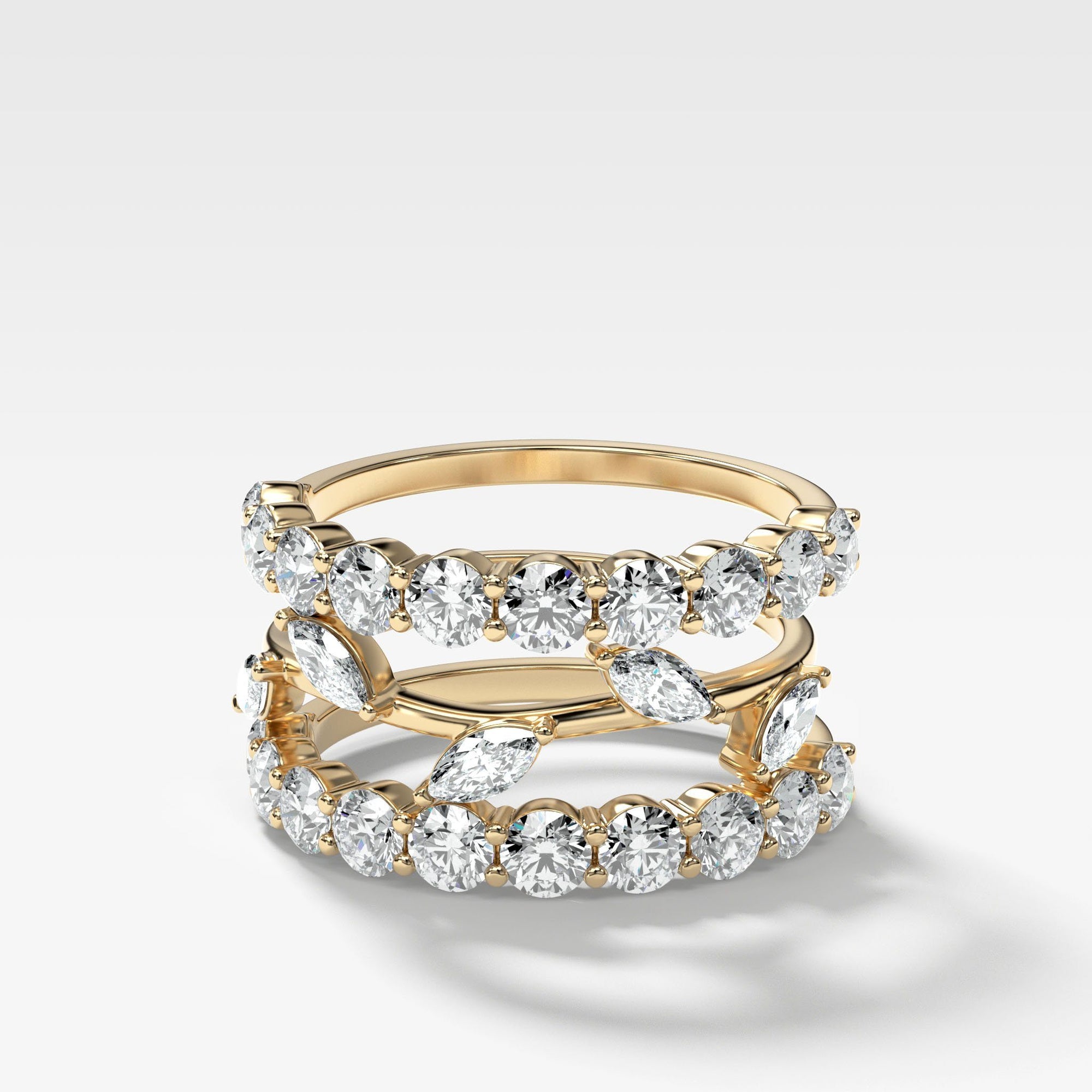 Good Stack no. 1 by Good Stone in Yellow Gold