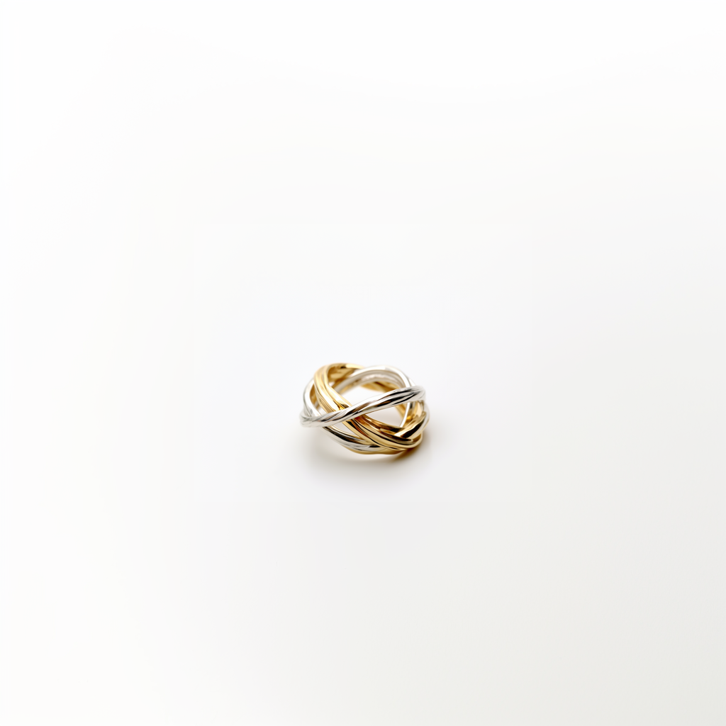 Love-Lock Pure Silver Ring | Dheu