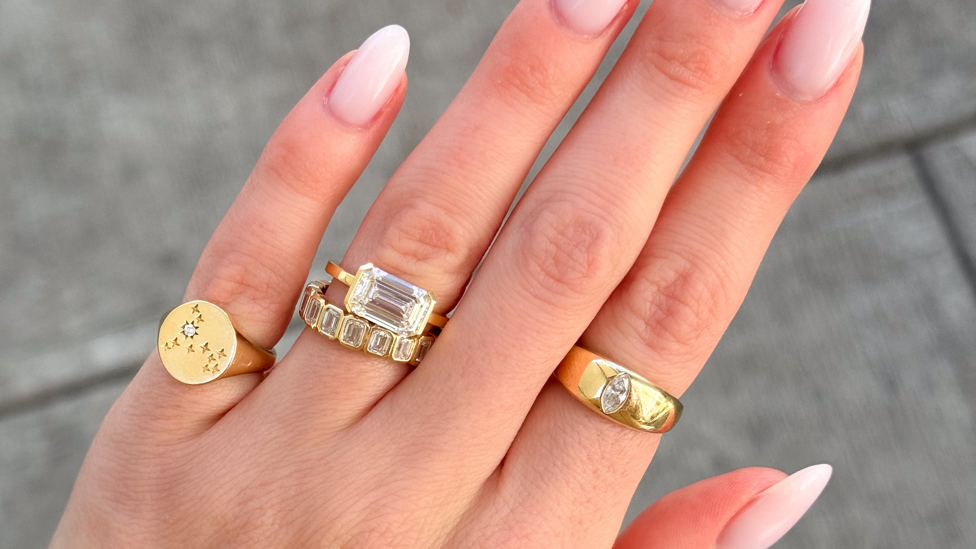 Put a Ring on it with a Bold Gold Wedding Band