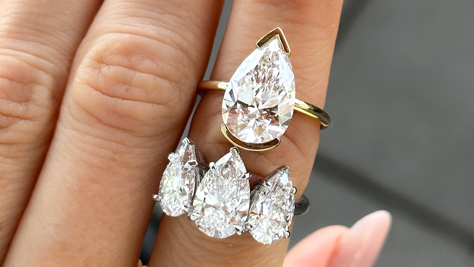 32 Stunning Pear Shaped Diamond Engagement Rings - The Glossychic | Wedding  rings teardrop, Pear shaped diamond engagement rings, Engagement ring shapes