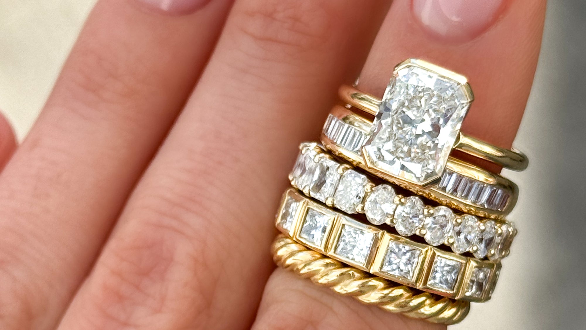 High and Mighty: Your Ultimate Guide to Stacked Wedding Rings