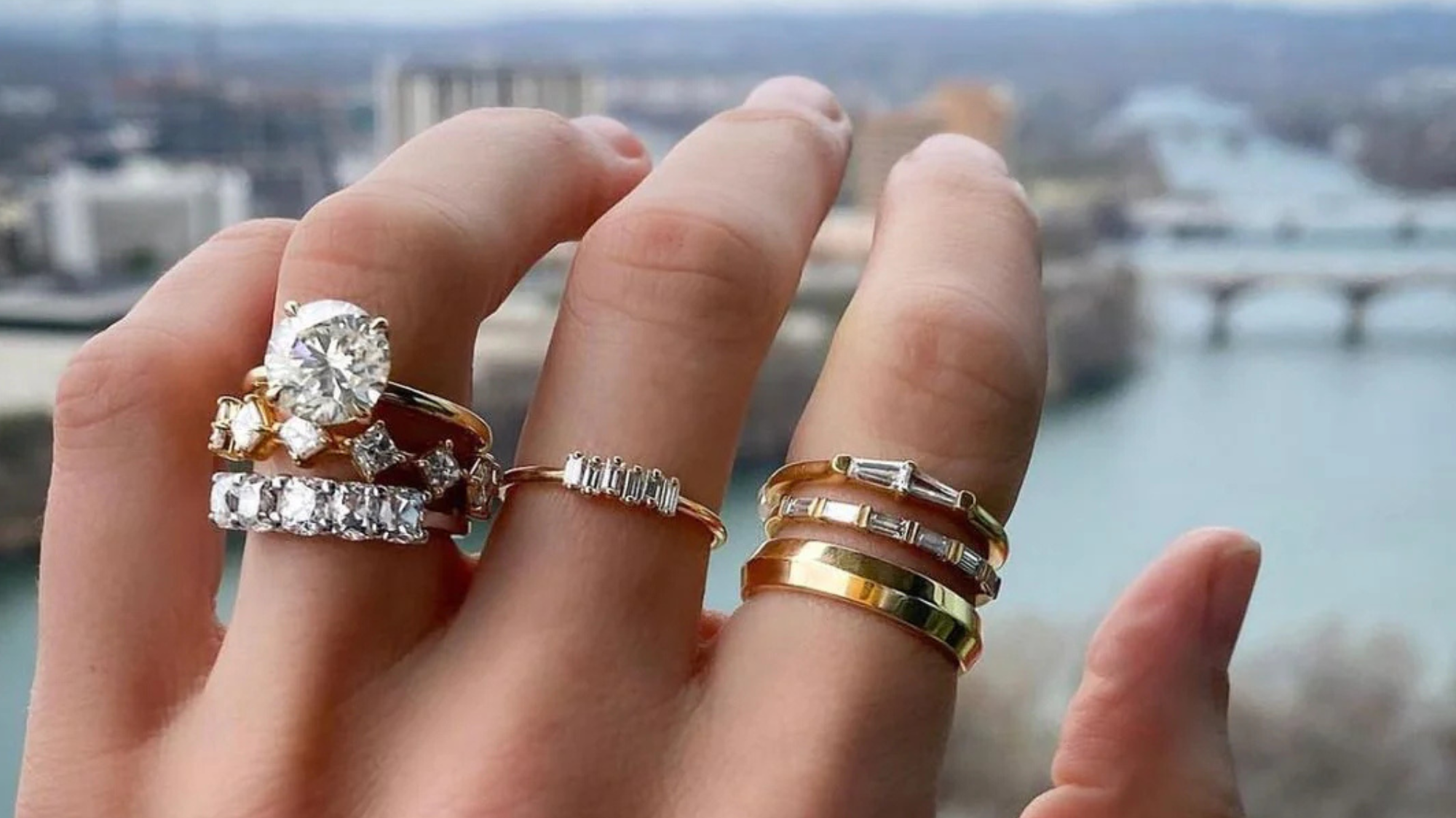 How to Choose a Wedding Band That Stacks Perfectly With Your Engagement Ring