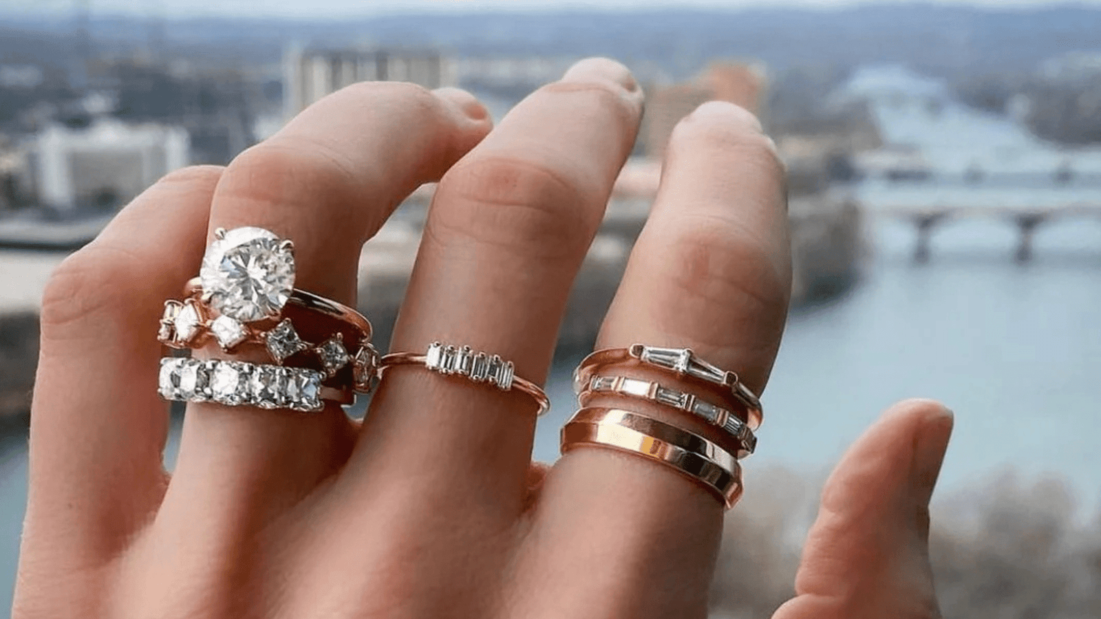 How to Choose a Wedding Band That Stacks Perfectly With Your Engagement Ring - GOODSTONE