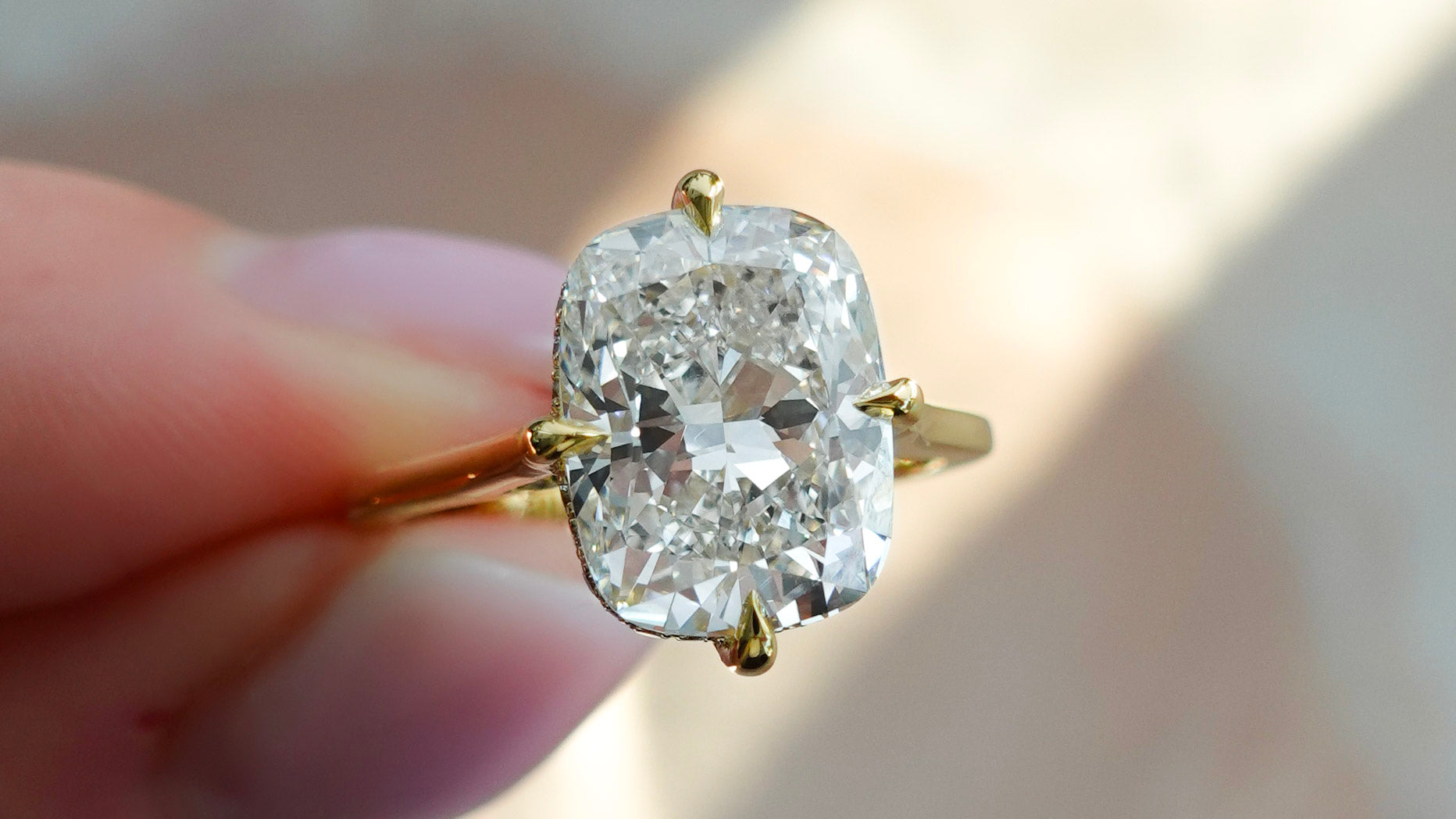 Compass Solitaire Engagement Rings