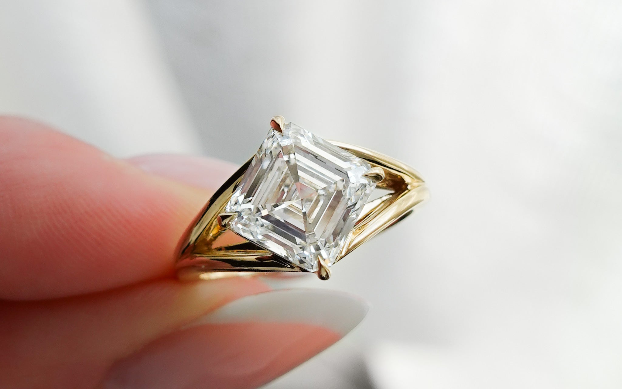 Asscher Cut Engagement Rings