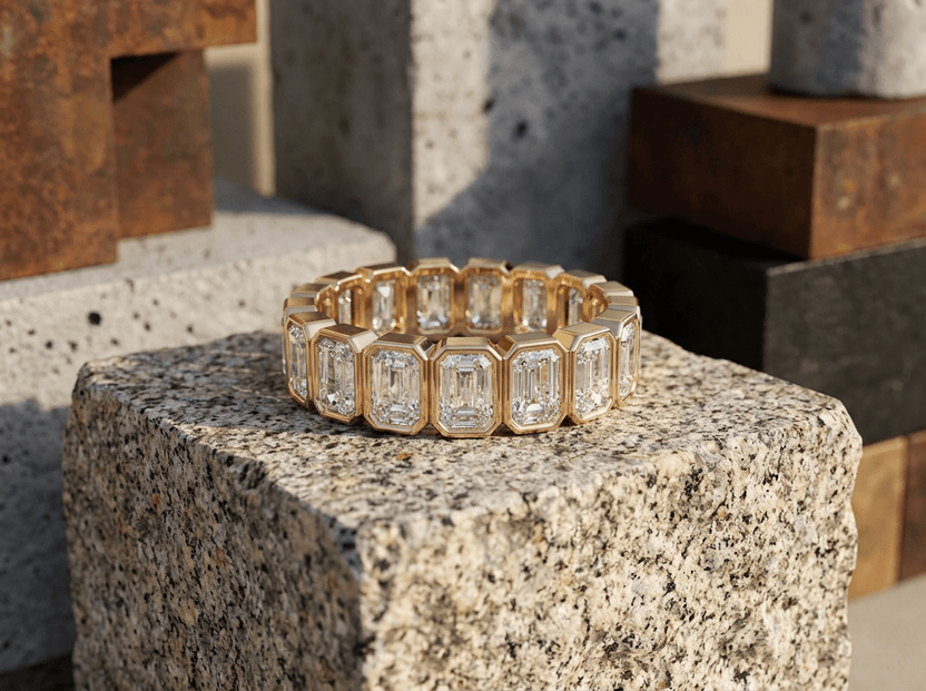 Bezel Set Diamond Wedding Bands | GoodStone