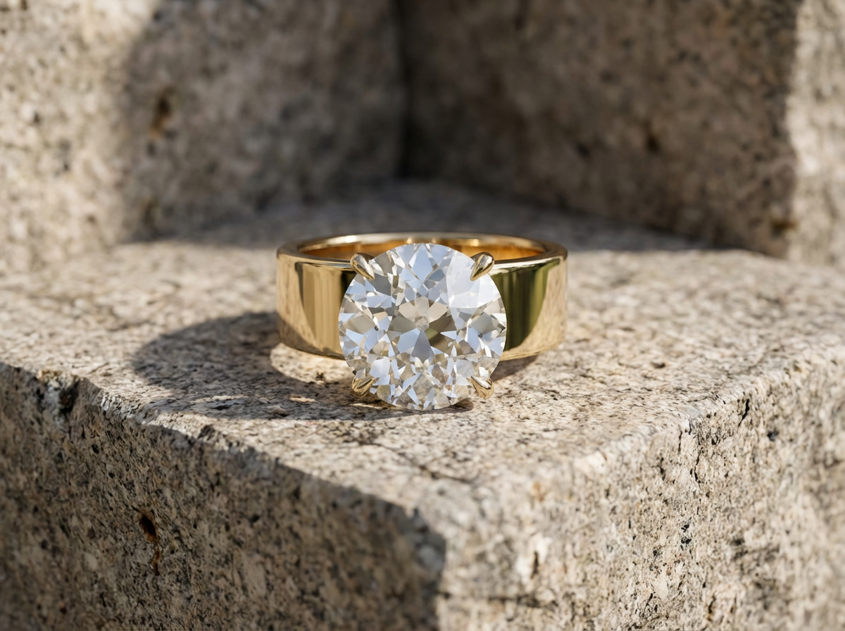 Old Euro Cut Engagement Rings