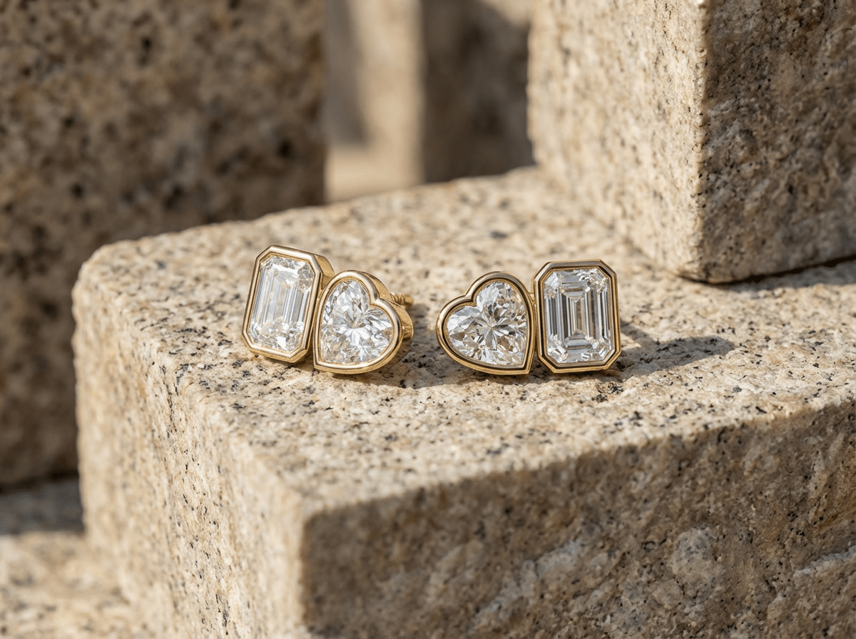 Diamond Stud Earrings - GOODSTONE