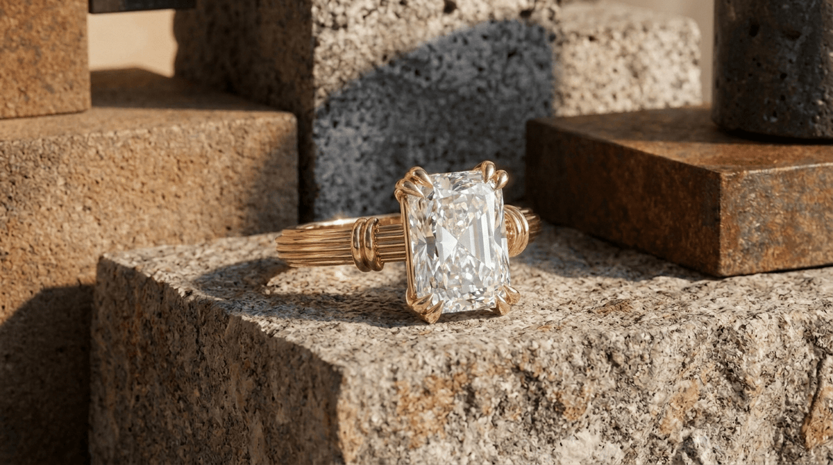 Ridged Band Knot Engagement Ring Collection - GOODSTONE