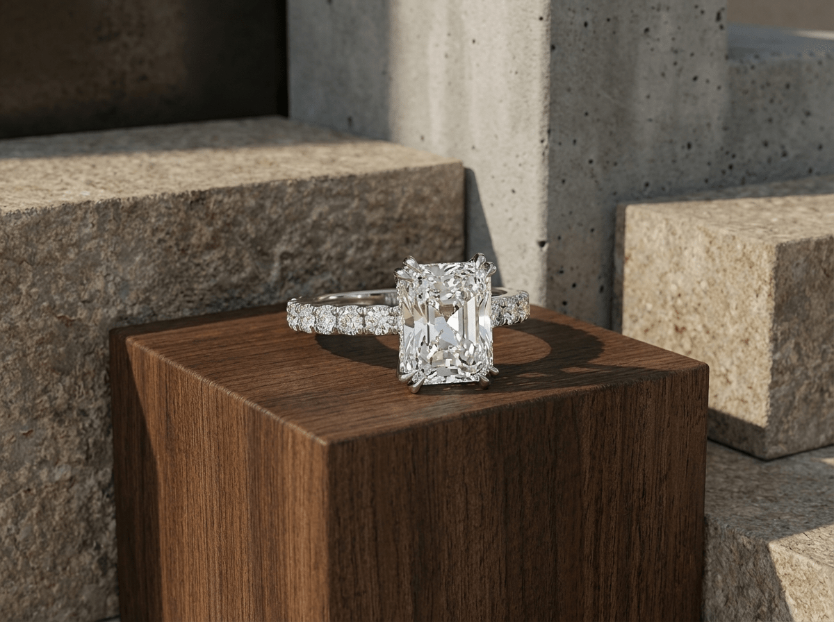 Lab Grown Radiant Diamond Ring - GOODSTONE