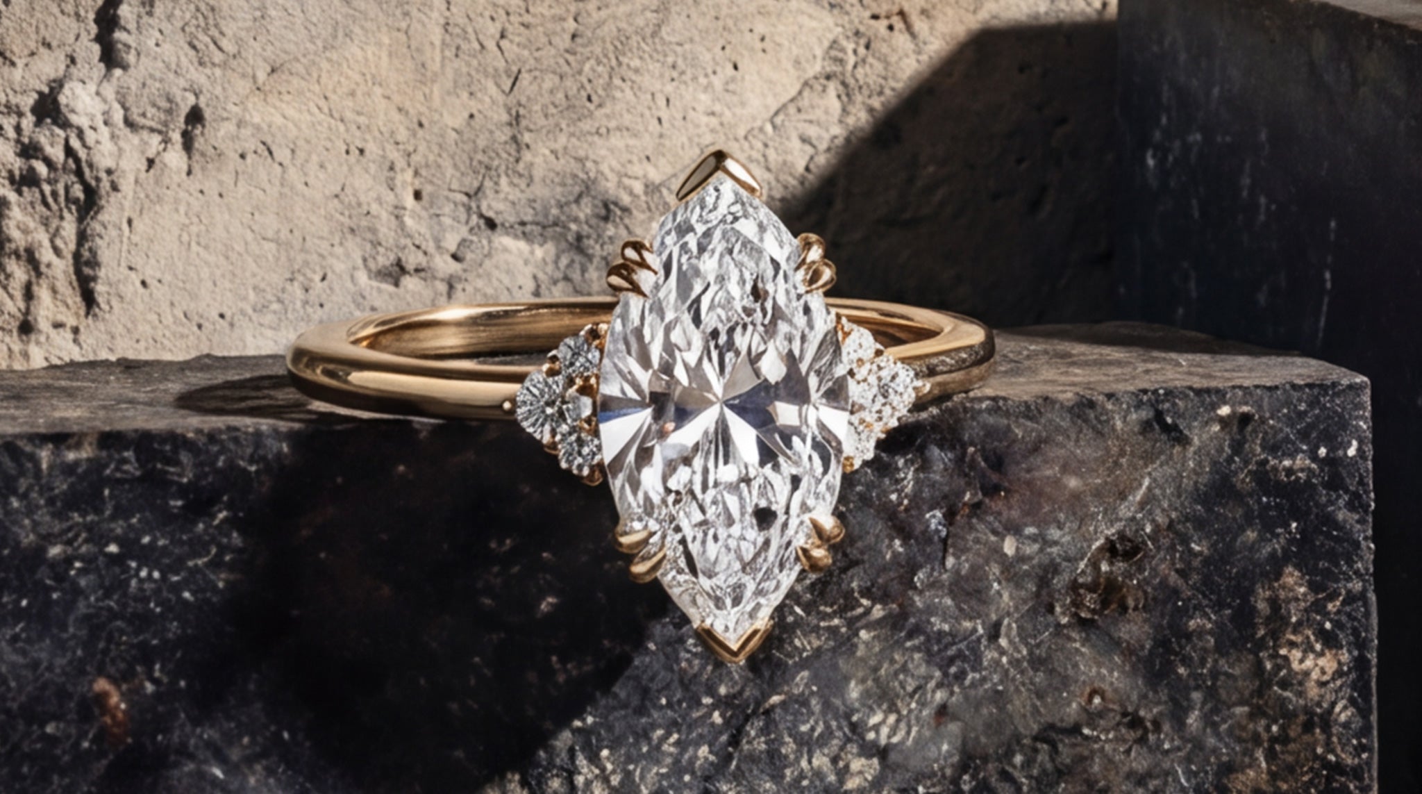 Marquise Cut Engagement Rings - GOODSTONE