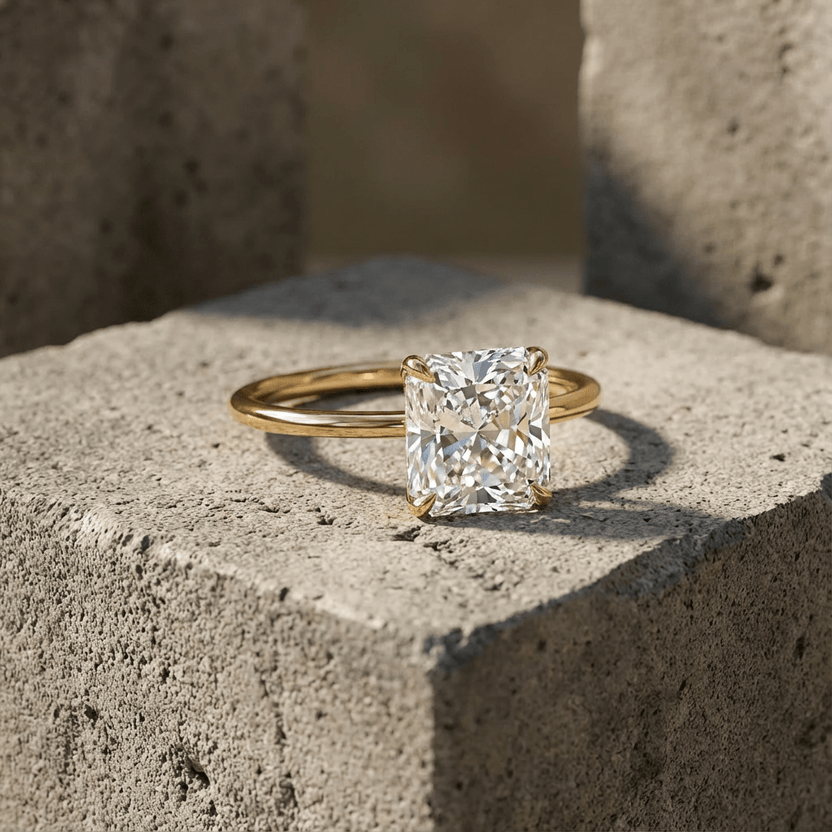 Shop Solitaire Engagement Rings with a Thin Band | GoodStone