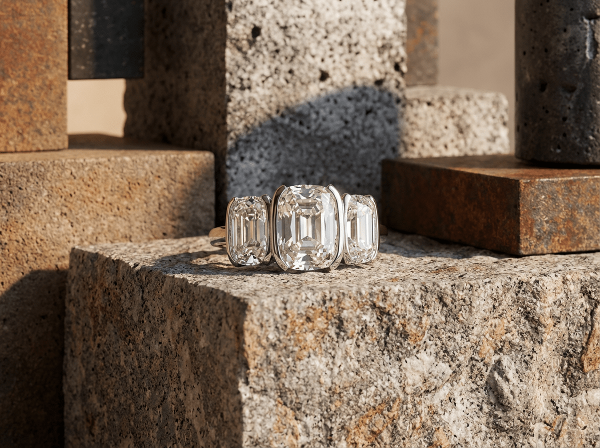 Three Stone Engagement Rings - GOODSTONE