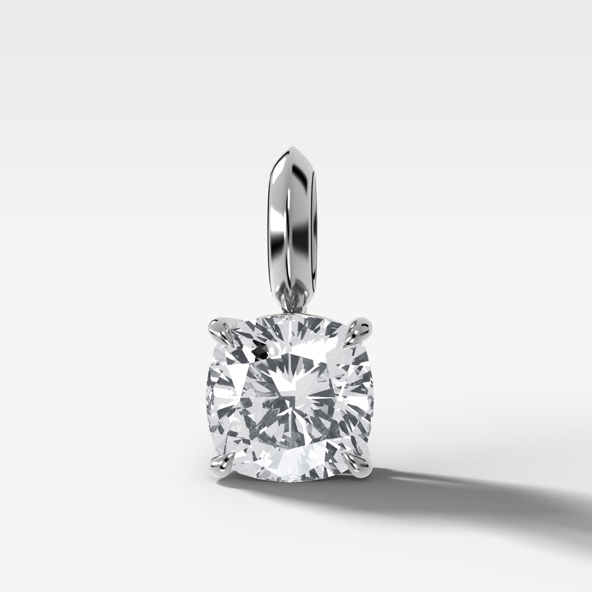 Classic Cushion Attachable Diamond Pendant