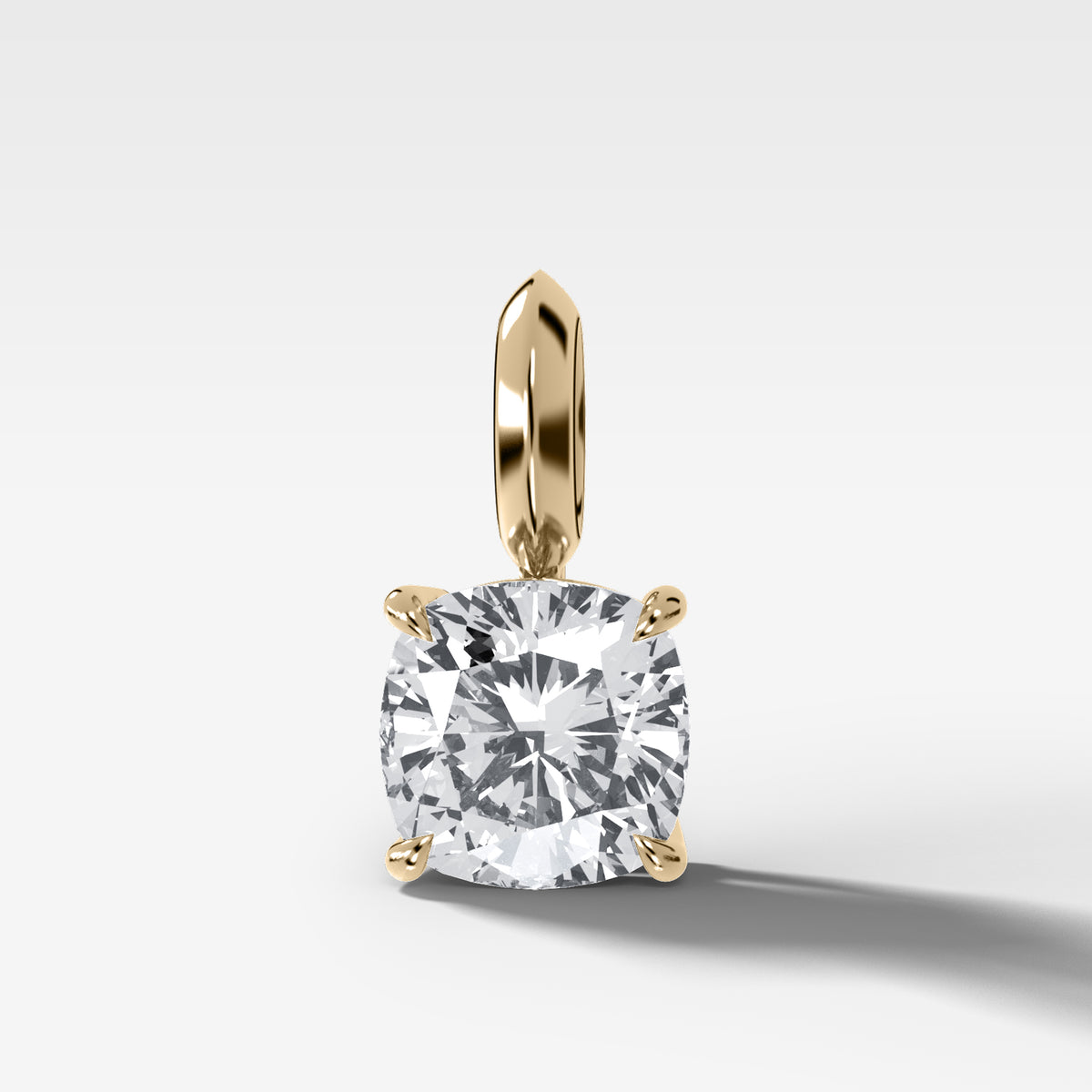 Classic Cushion Attachable Diamond Pendant