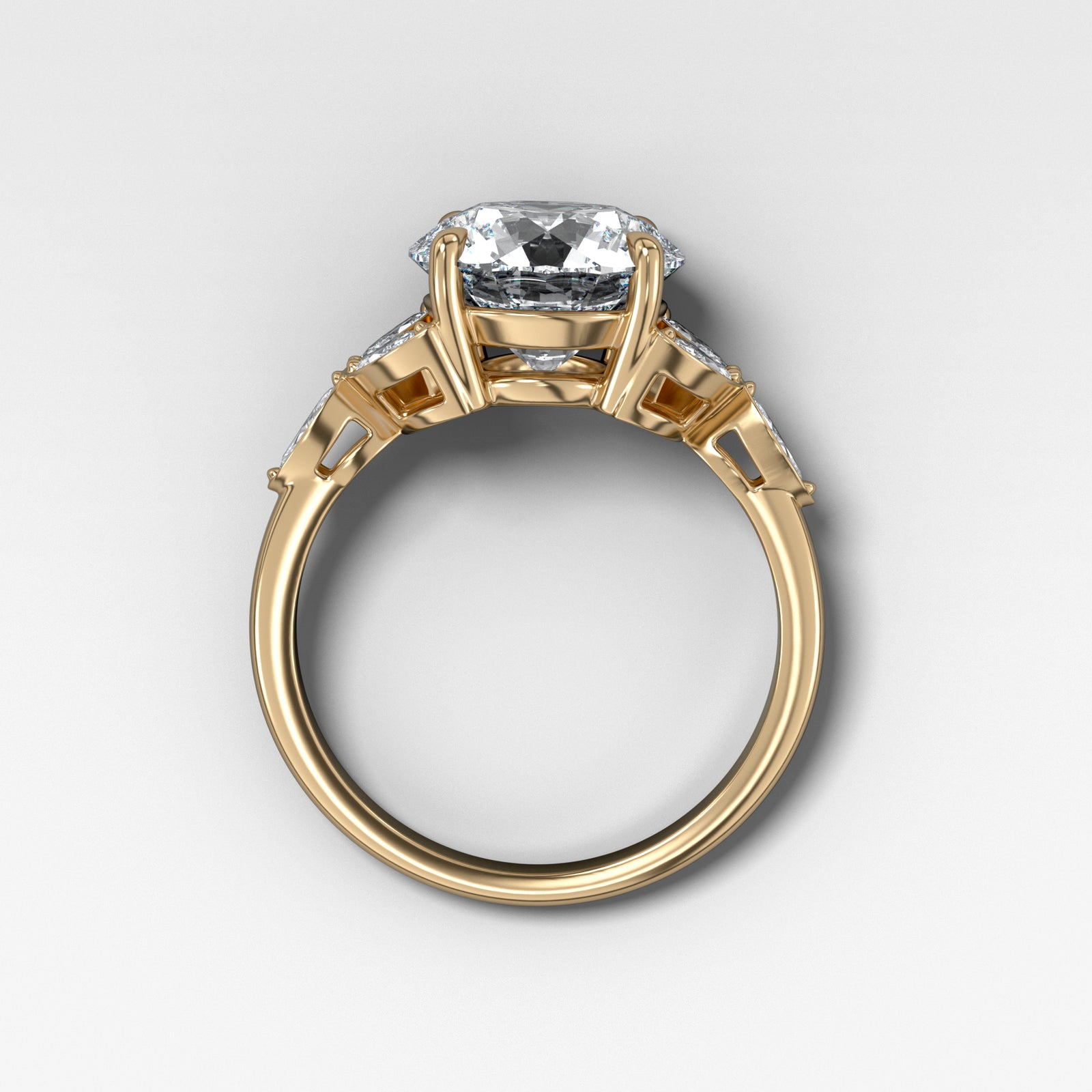 Laurel Ring by Good Stone in Yellow Gold
