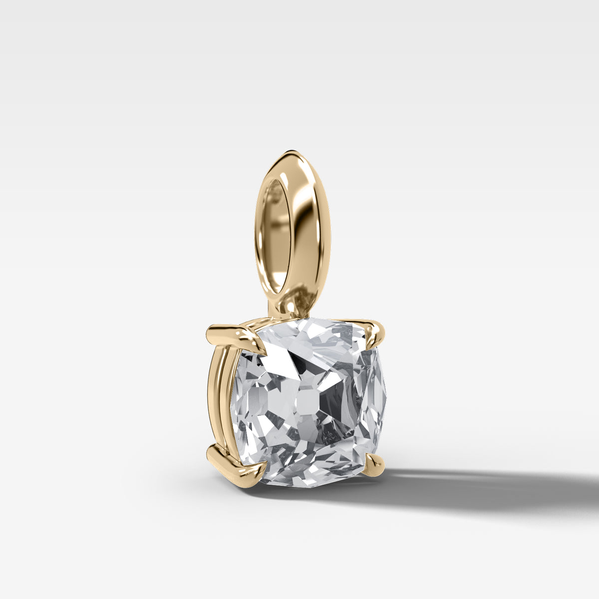 Classic Old Mine Attachable Diamond Pendant