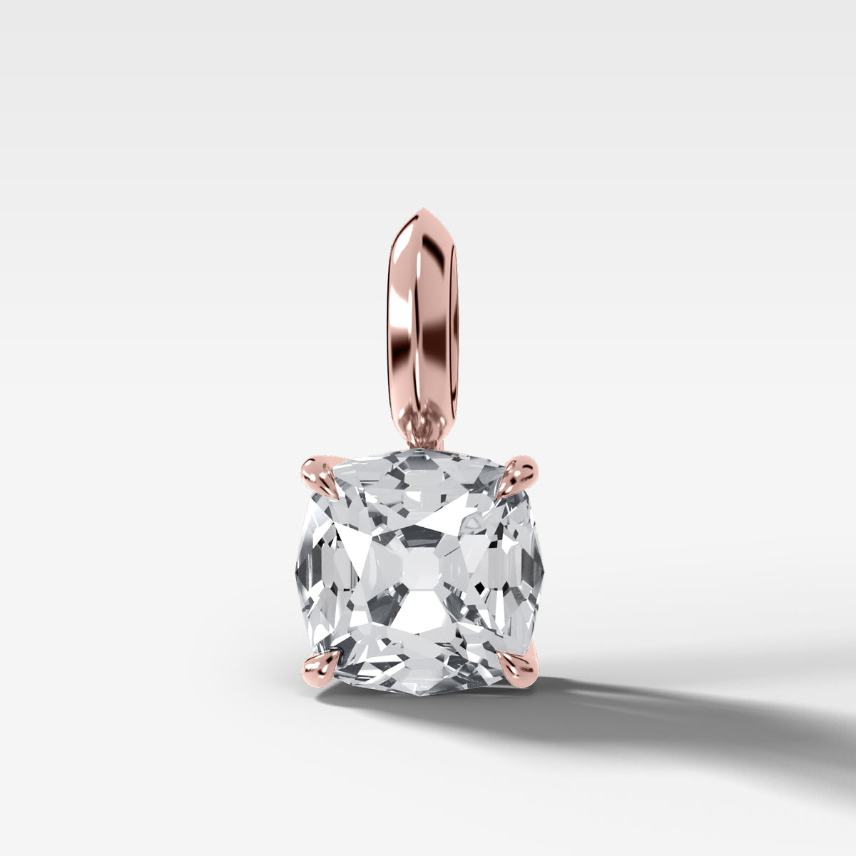 Classic Old Mine Attachable Diamond Pendant