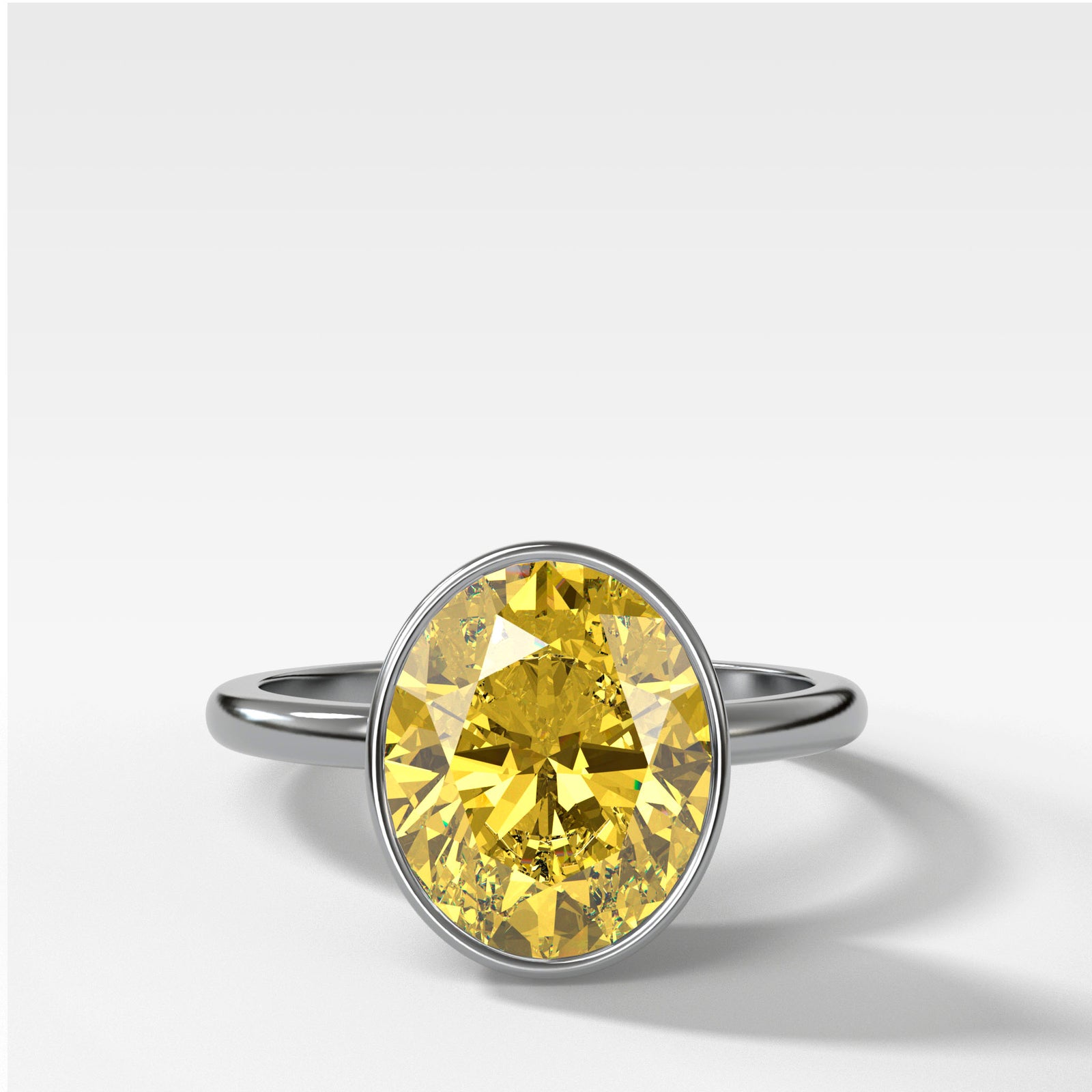 Fancy Yellow Diamond Engagement Ring 10.02 ct. Cushion Cut – JB Star