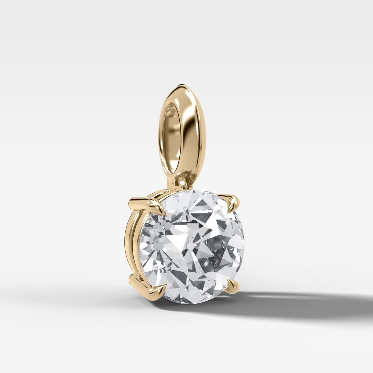 Classic Old Euro Attachable Diamond Pendant