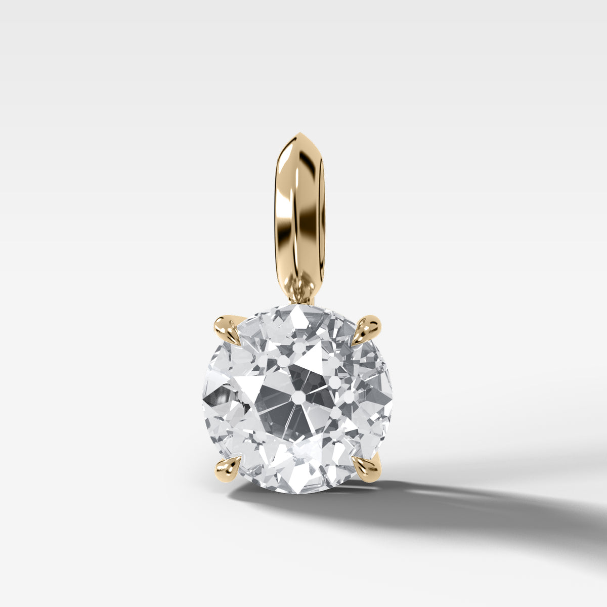 Classic Old Euro Attachable Diamond Pendant