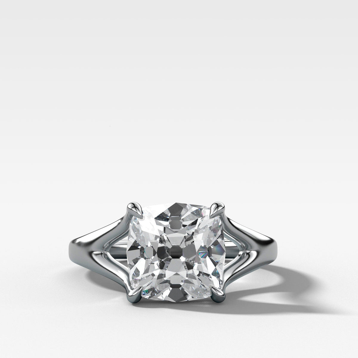Three Stone Split Shank Wide look Anniversary Engagement Ring Set 14K White  Gold (G,SI) - Walmart.com
