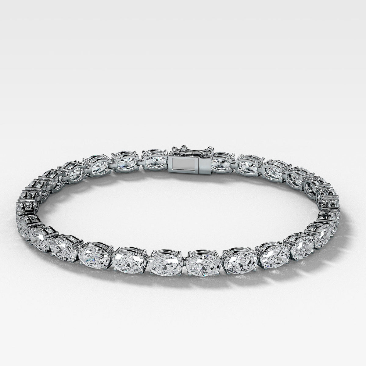 Oval diamond bracelet Clearance