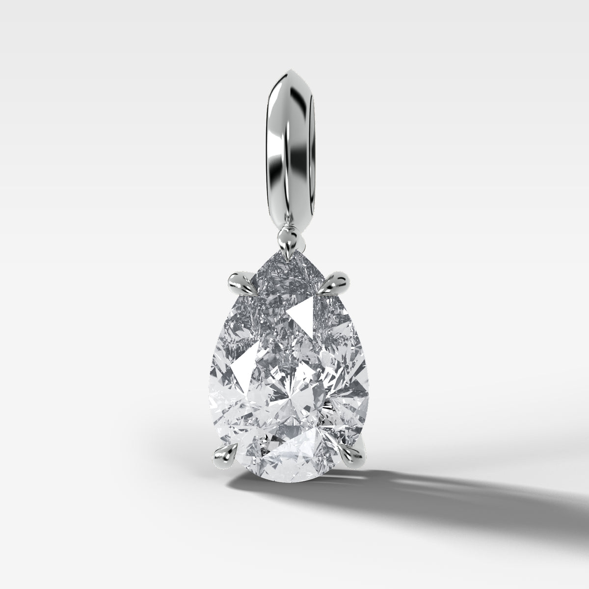 Classic Pear Attachable Diamond Pendant