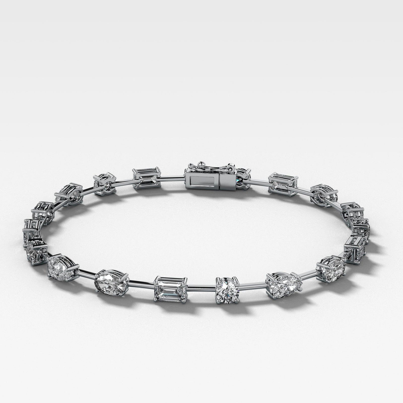 Mixed Shape Diamond Bracelet Bracelet Good Stone Inc Yellow Gold 14k Natural