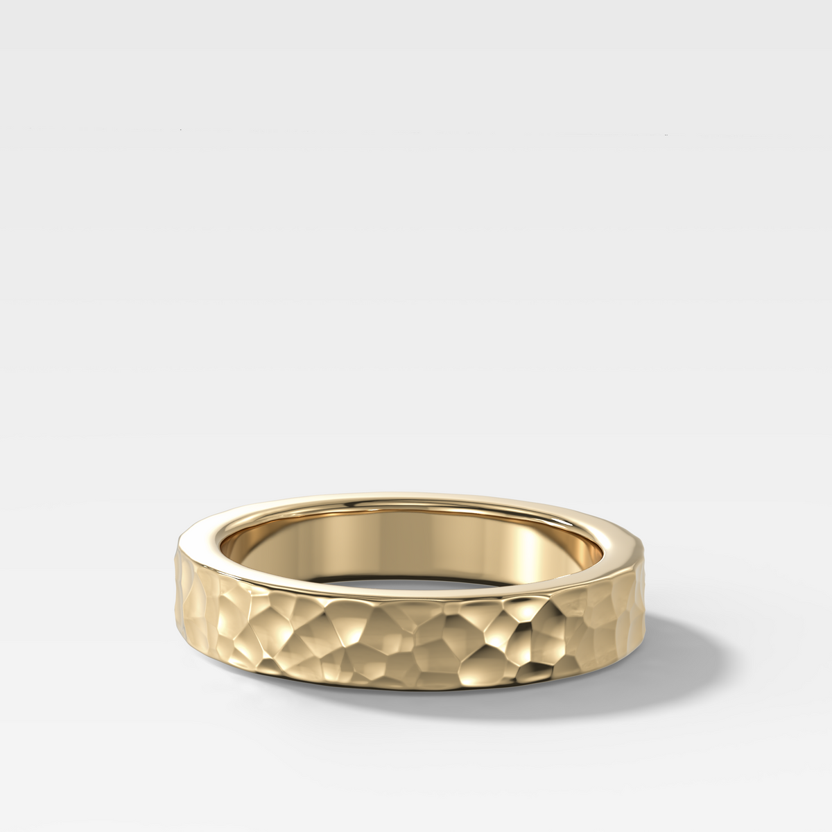 Finest Hammered Wedding Band 4mm