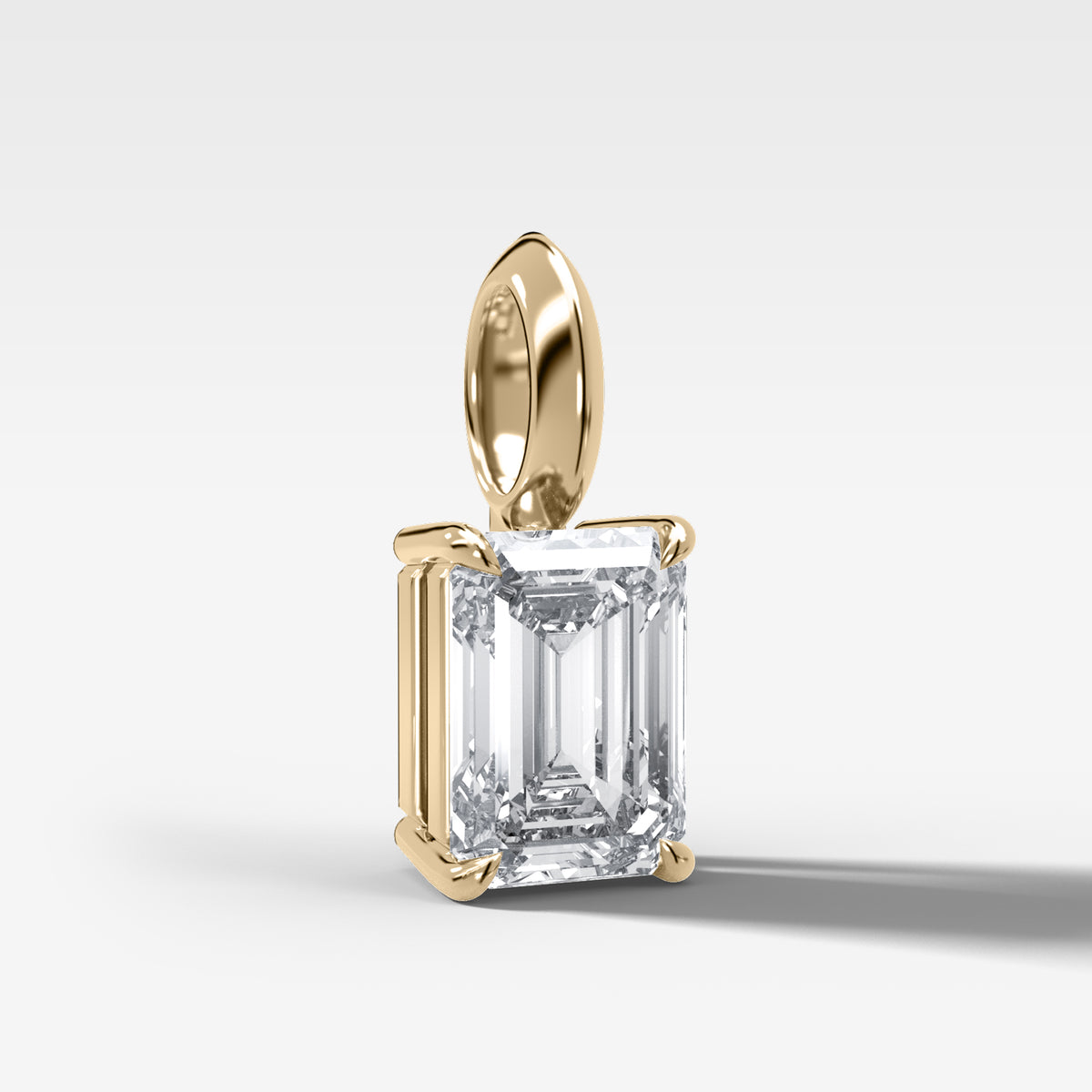 Classic Emerald Attachable Diamond Pendant