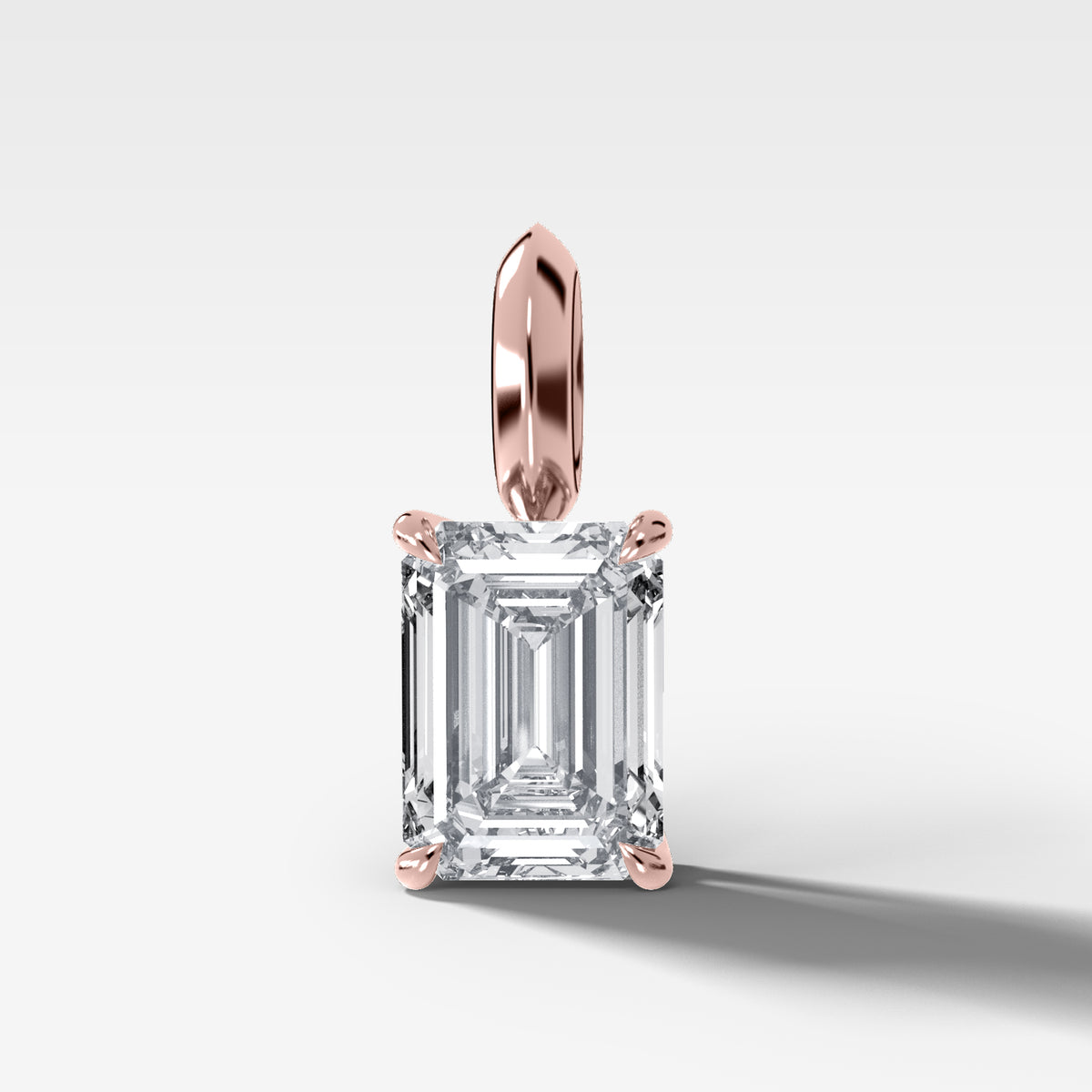 Classic Emerald Attachable Diamond Pendant