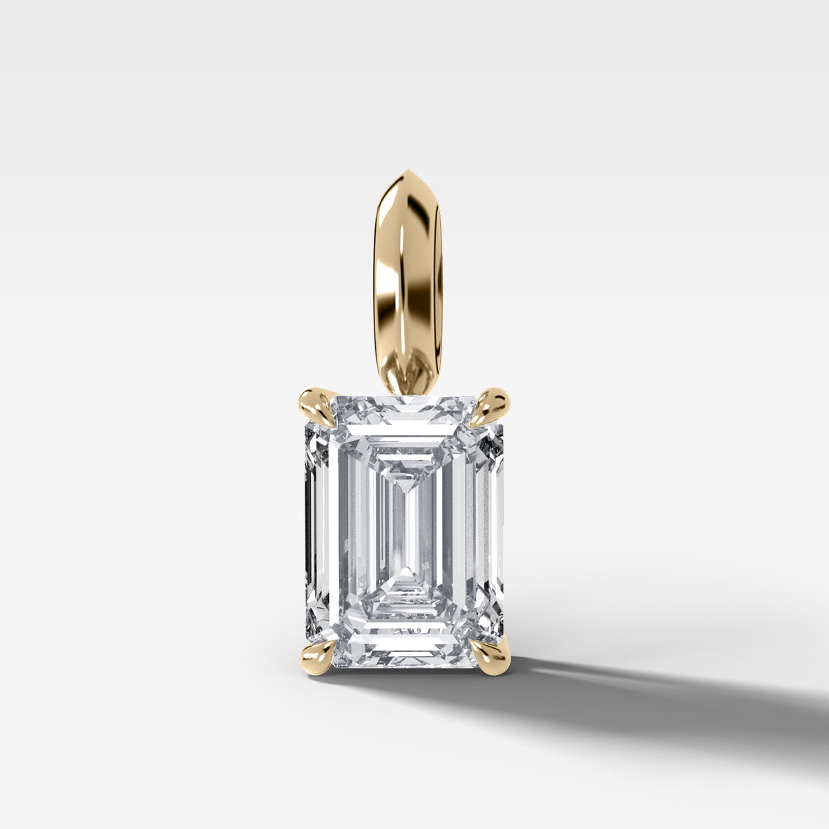 Classic Emerald Attachable Diamond Pendant