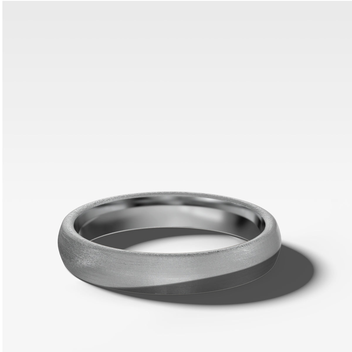 European Style Matte Wedding Band 4mm