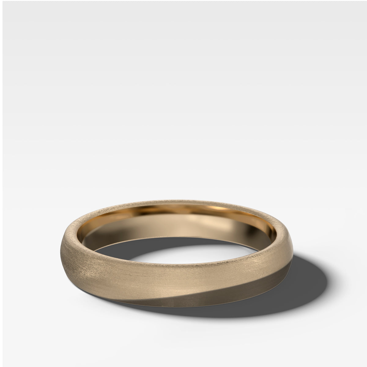 European Style Matte Wedding Band 4mm
