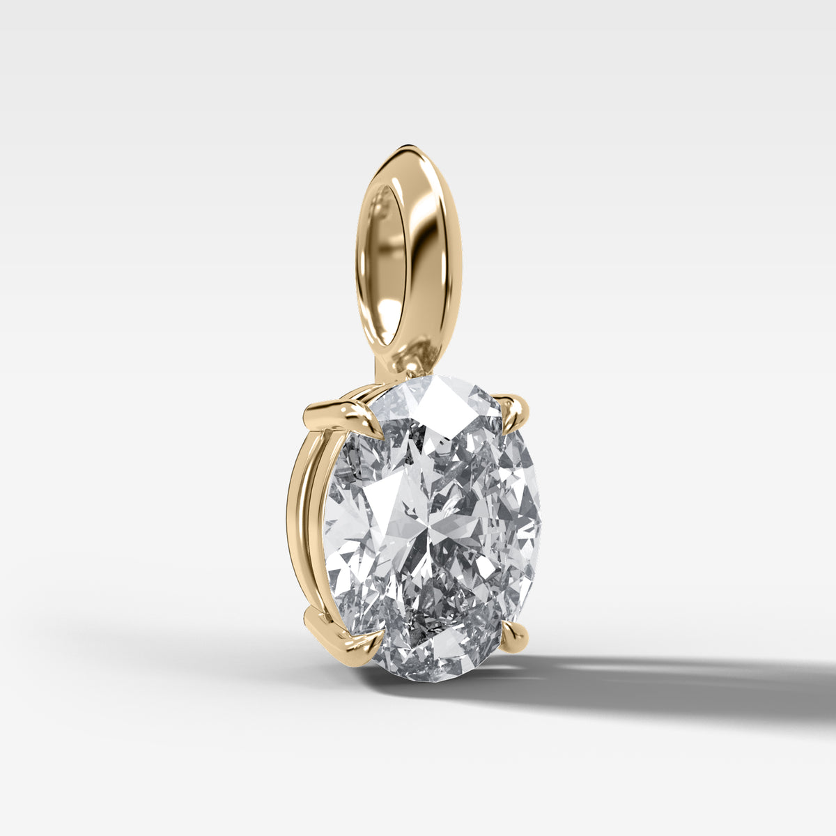 Classic Oval Attachable Diamond Pendant