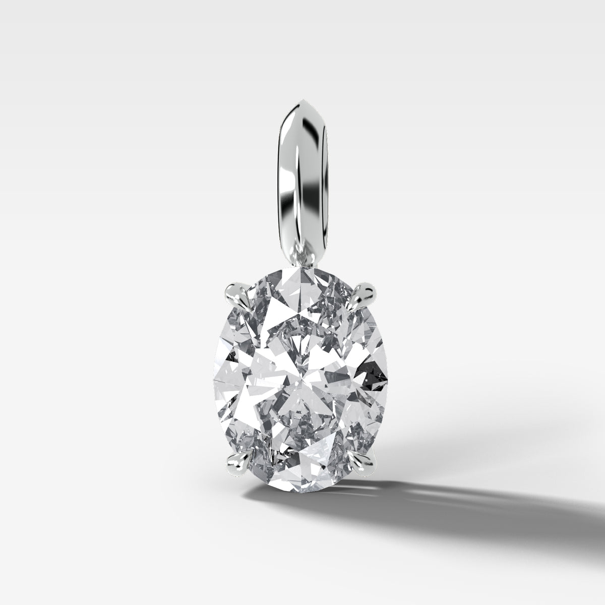 Classic Oval Attachable Diamond Pendant