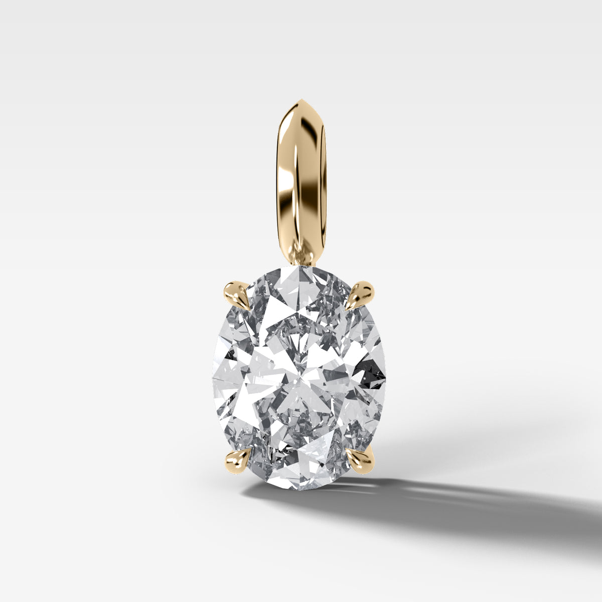 Classic Oval Attachable Diamond Pendant