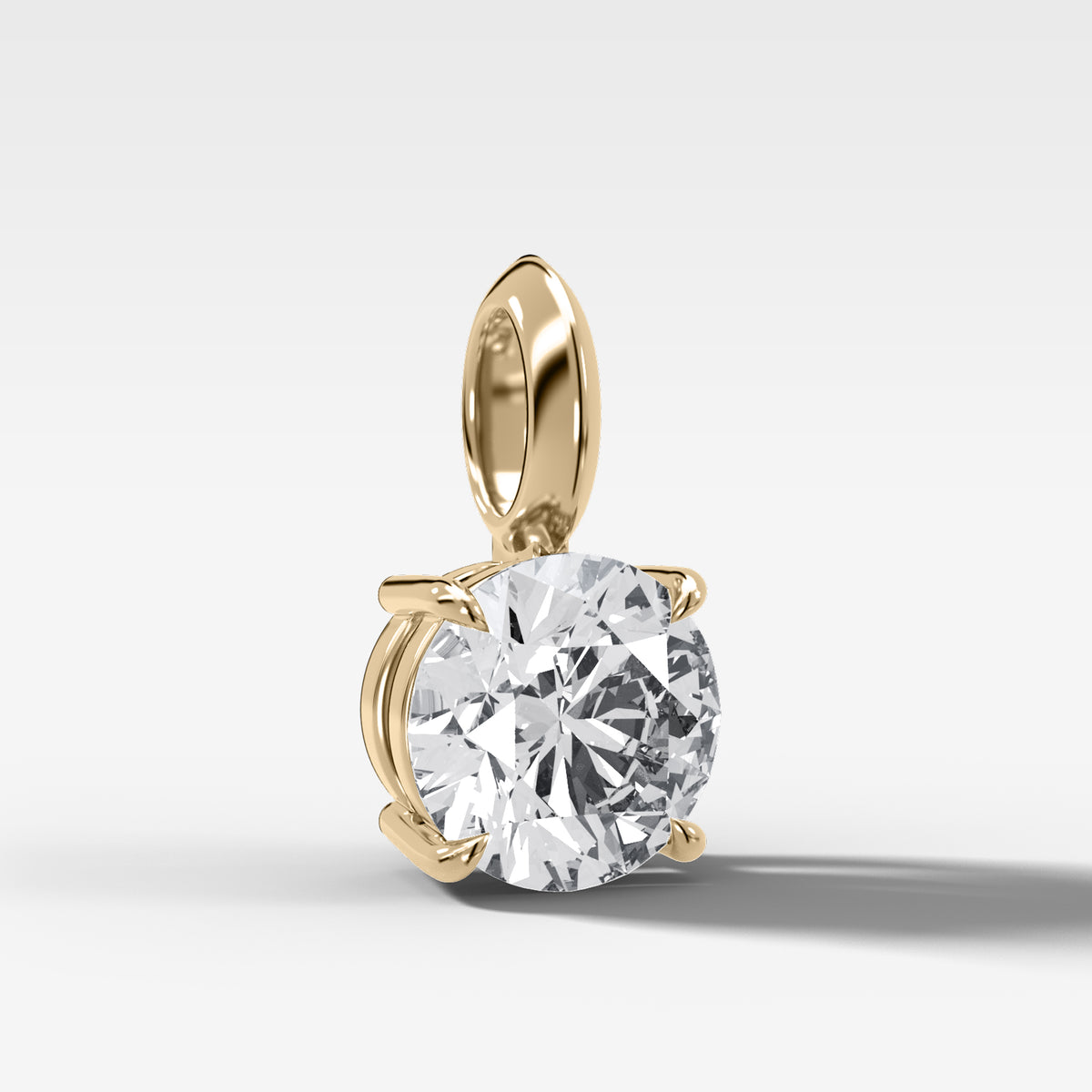 Classic Round Attachable Diamond Pendant