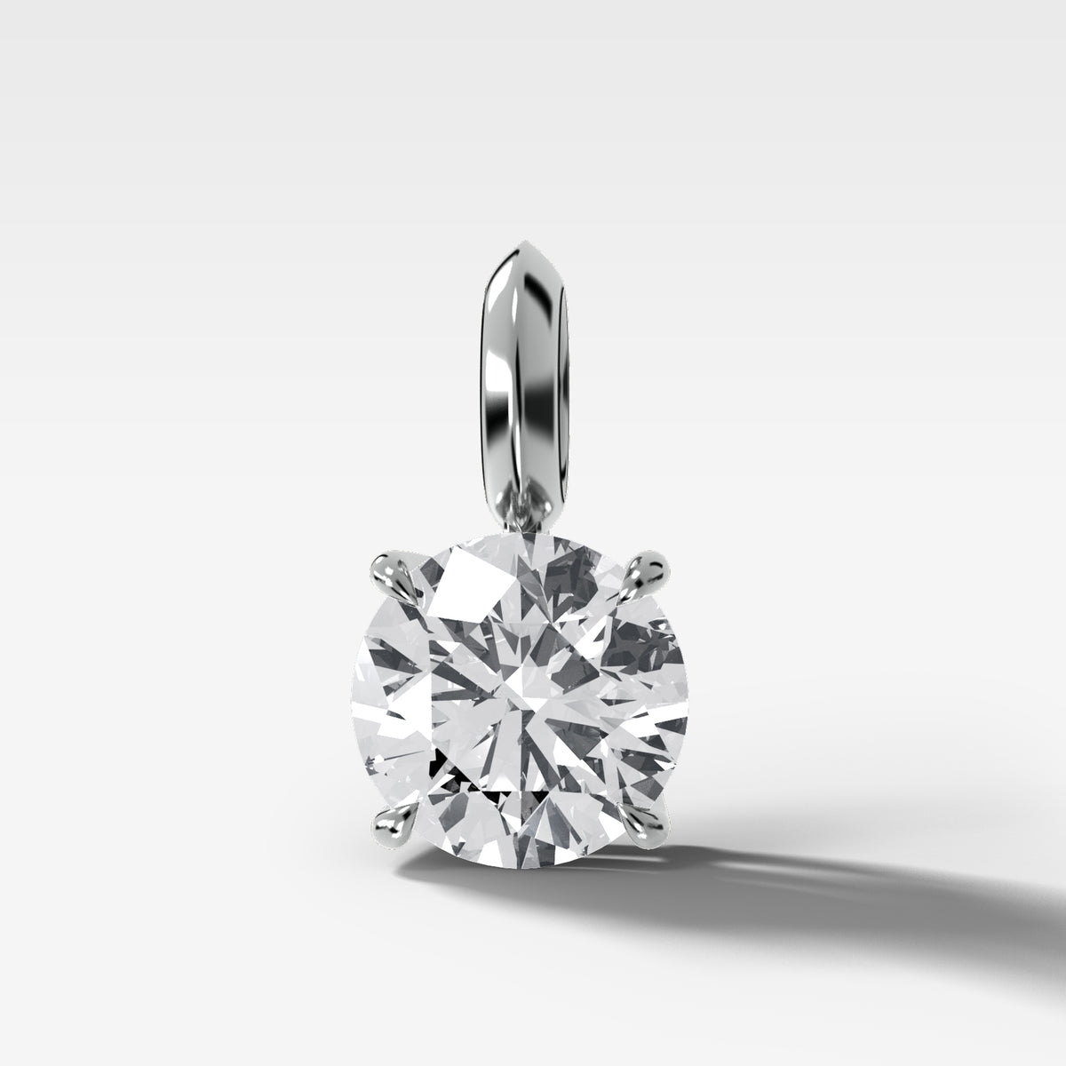 Classic Round Attachable Diamond Pendant