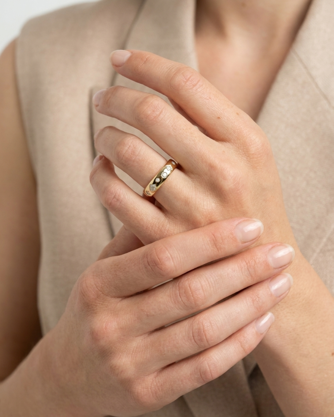 Mosaic Wedding Band