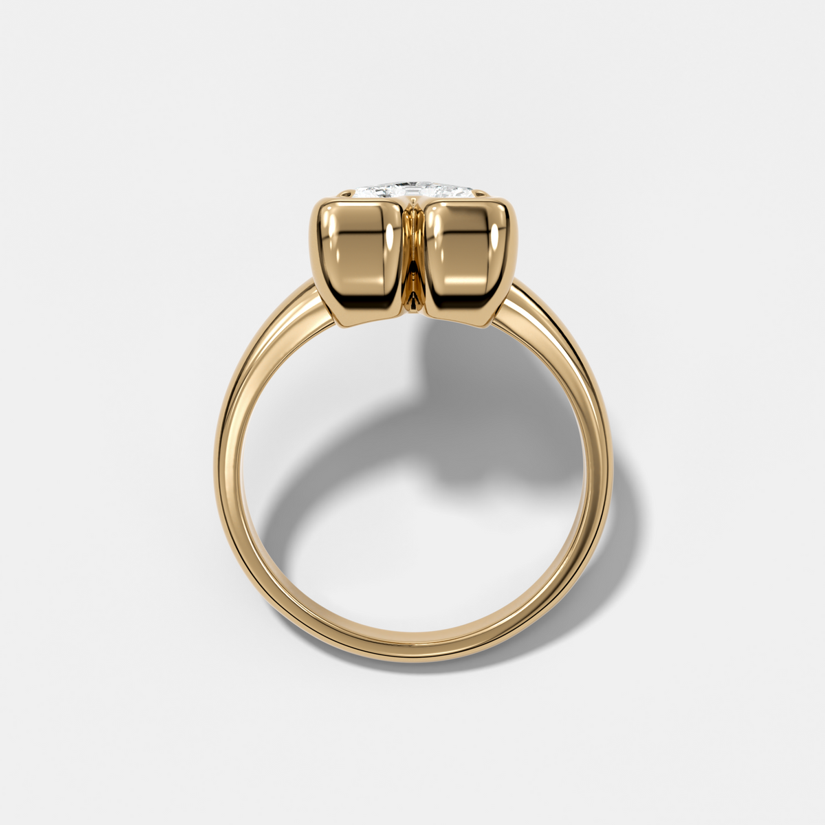 Anillo con inicial de diamantes Club - Letra A