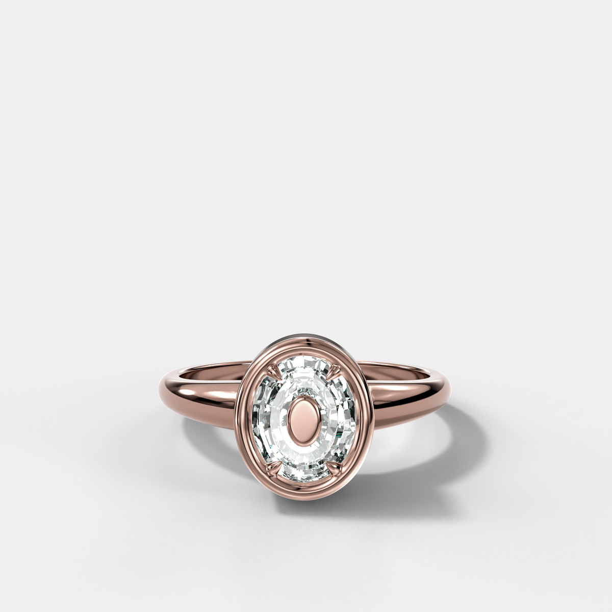 Anillo con inicial de diamantes Club - Letra O