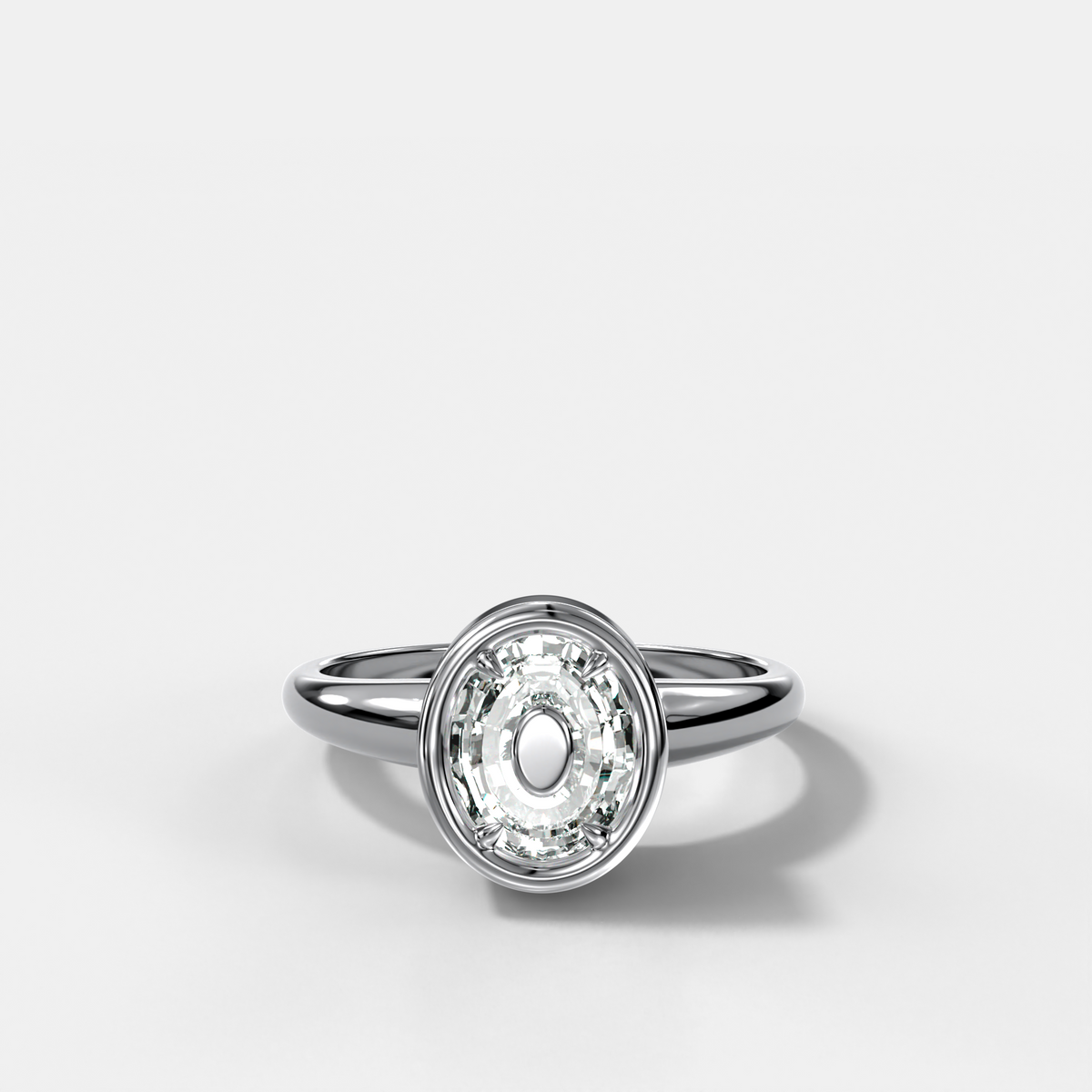 Anillo con inicial de diamantes Club - Letra O