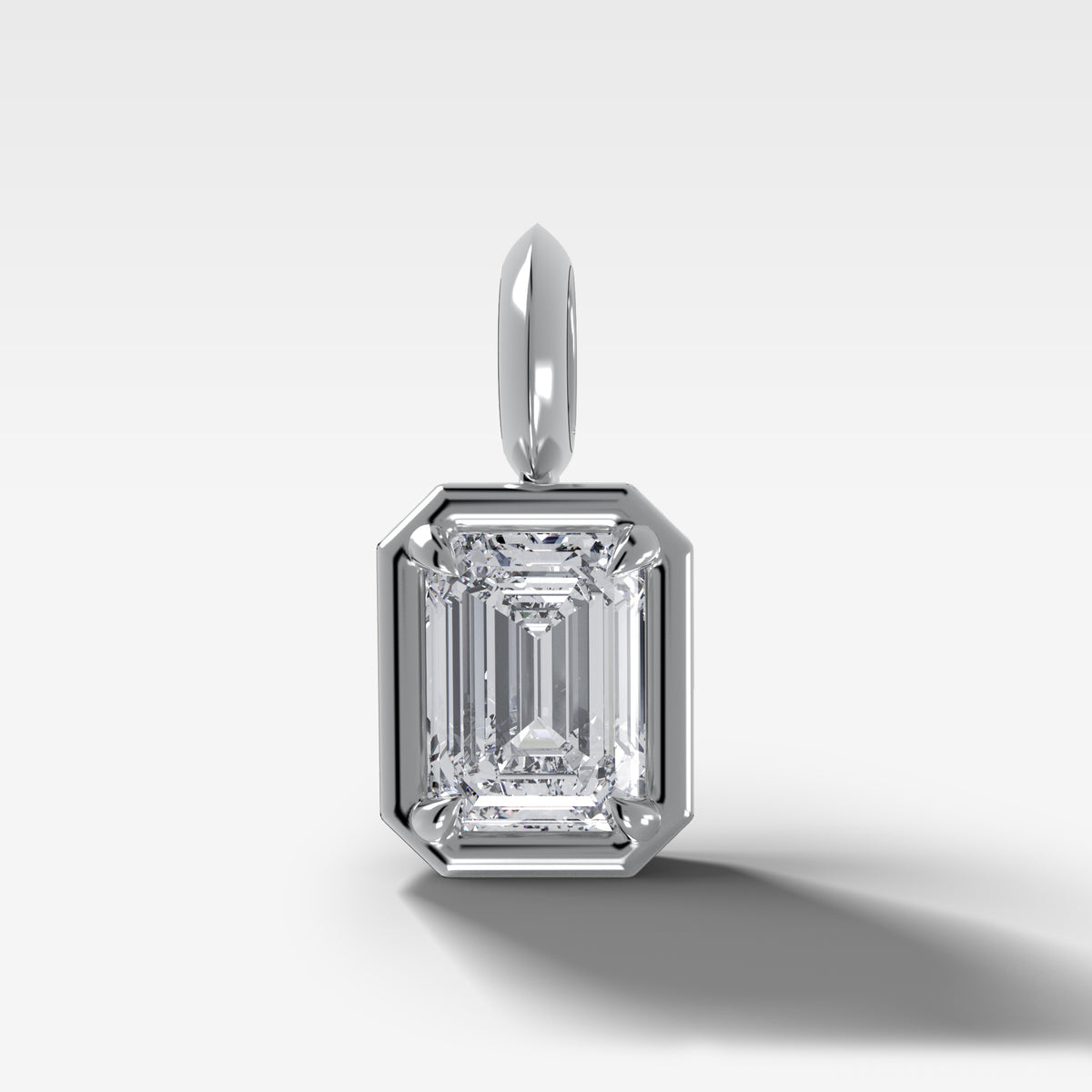 Club Emerald Attachable Diamond Pendant