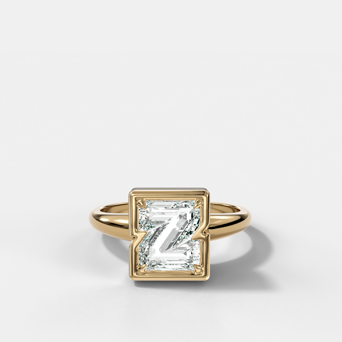 Club Diamond Initial Ring - Letter Z