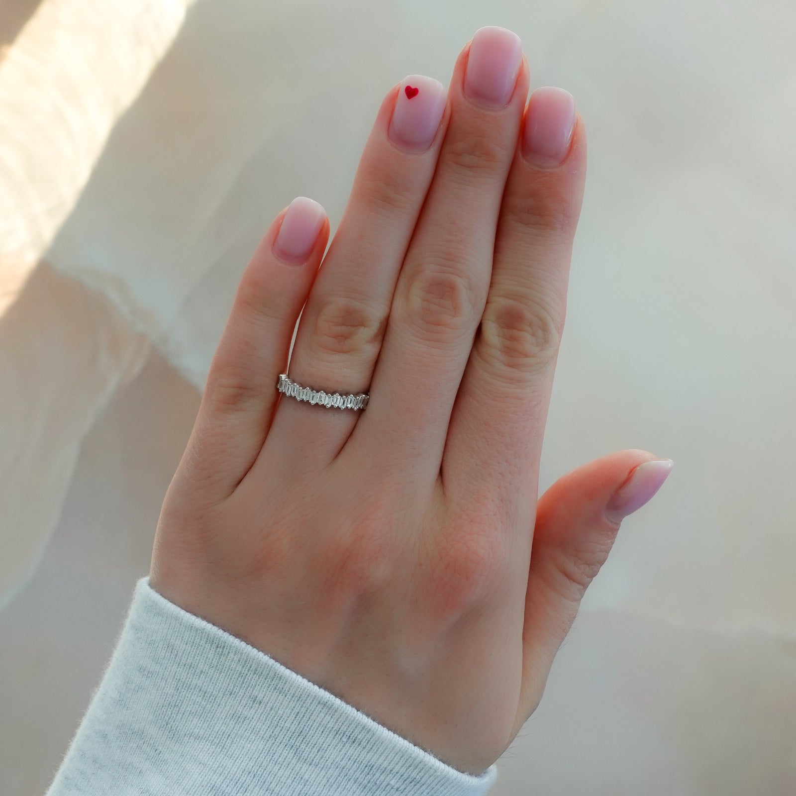 Baby Baguette Diamond Stacker by Good Stone in Yellow Gold