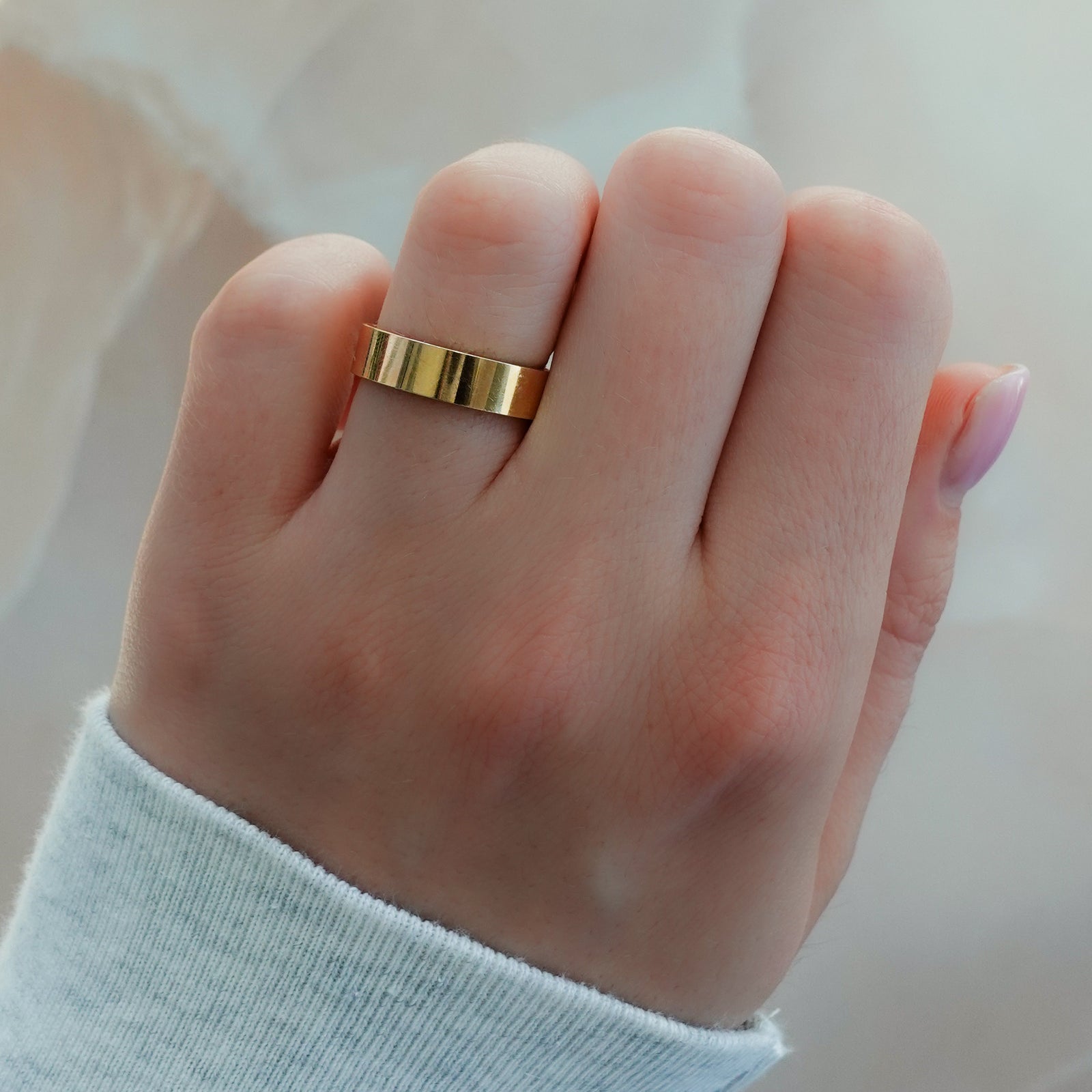 Finest Band (5mm) Band Good Stone Inc Yellow Gold 14k 