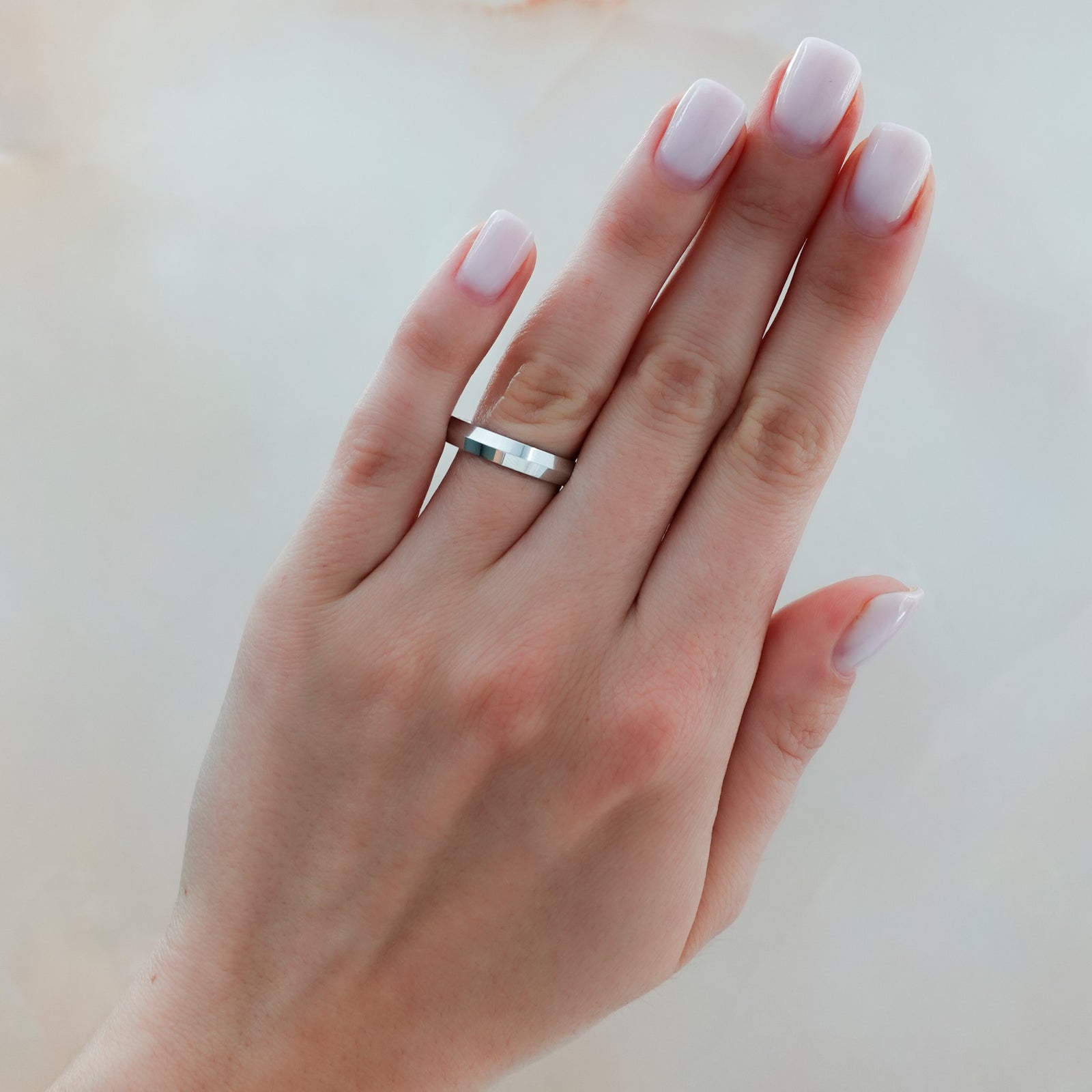 Butter Knife Edge Ring (4mm) by Good Stone in Yellow Gold